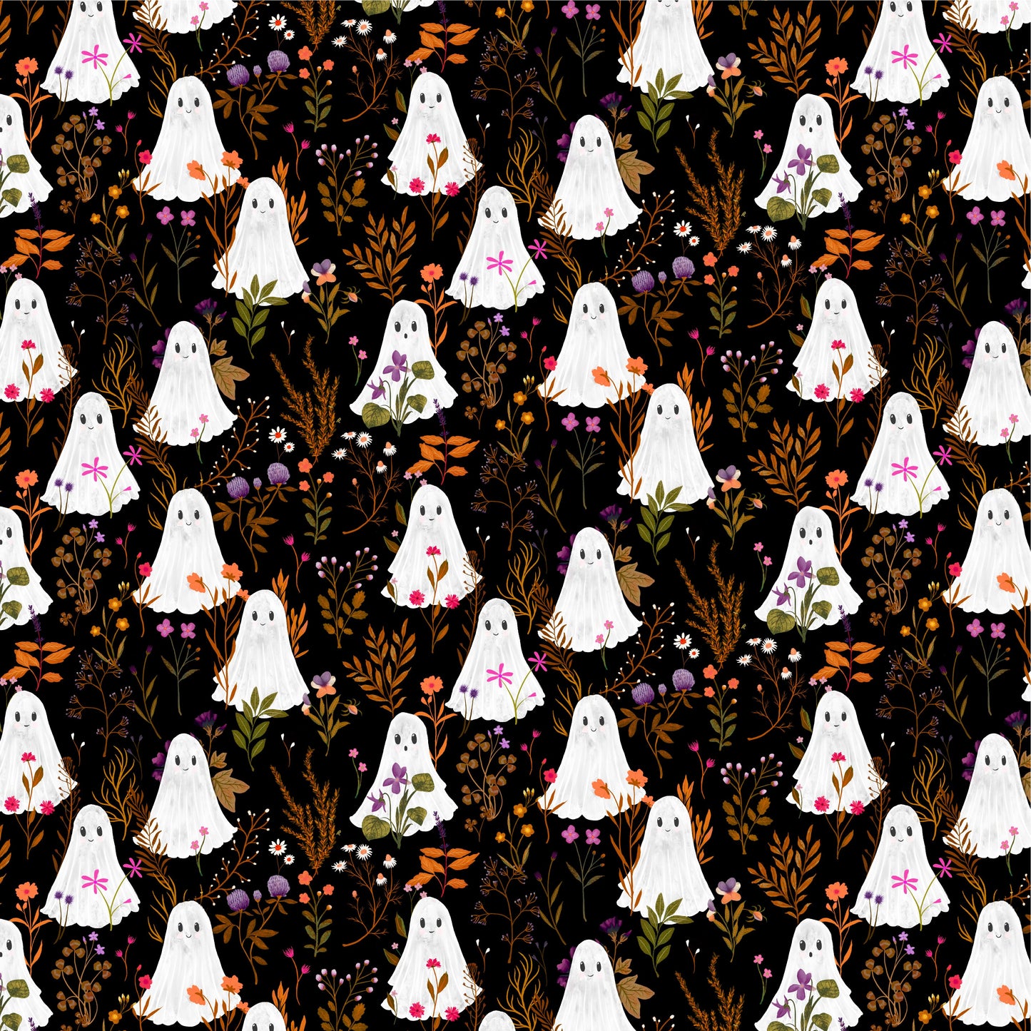 Preorder April 2027: Spooky Estate Ghost Garden Black 55867-1 by Katherine Quinn