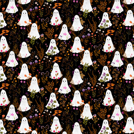 Preorder April 2027: Spooky Estate Ghost Garden Black 55867-1 by Katherine Quinn