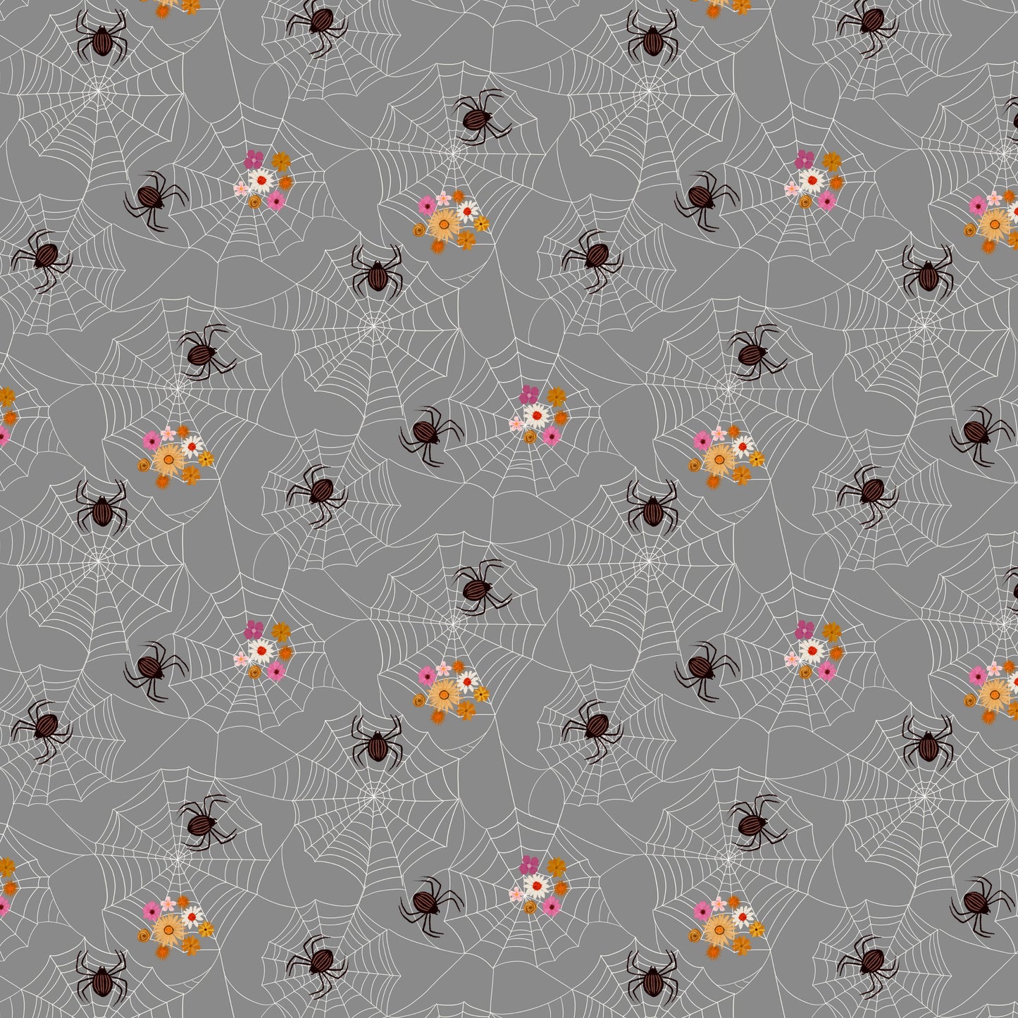 Preorder April 2027: Spooky Estate Cobwebs Dark Grey 55865-5 by Katherine Quinn