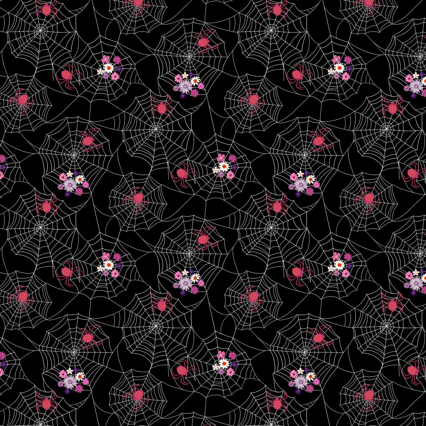 Preorder April 2027: Spooky Estate Cobwebs Black 55865-1 by Katherine Quinn