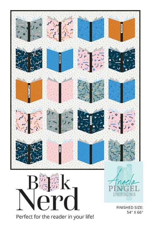 Book Nerd-Softcover Pattern APBN105 by Angela Pingel