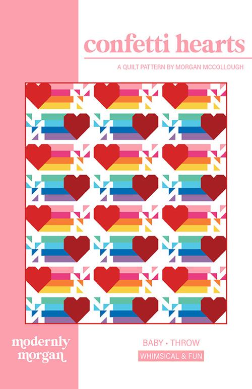 Confetti Hearts Pattern MM 012 by Modernly Morgan