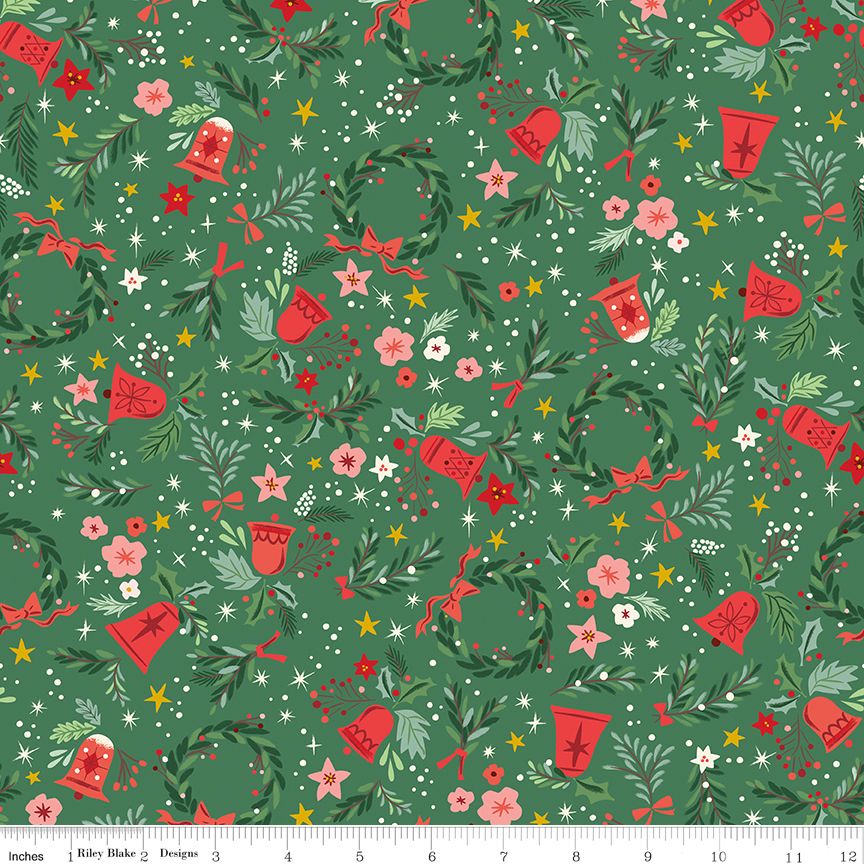 Preorder May 2027: Carol Berries and Boughs Cactus Sparkle SC19056-CACTUS by Jill Howarth