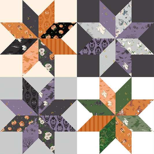 Preorder Apr 2027: Cobweb Cottage Star Cheater 24" Print CD19088-MULTI