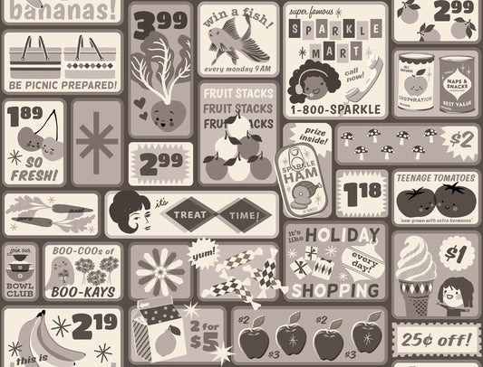 Preorder March 2027: Sparkle Shopper Retro Shopping Newsprint RS0125 15 by Melody Miller of RSS