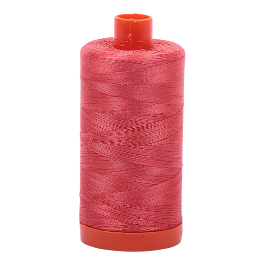 Mako Cotton Thread Solid 50wt 1422 yard spool Medium Red A1050-5002