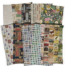 Tim Holtz Eclectic Element Palette Multi Half Yard Bundle of 10 Prints Cotton Woven Fabric Bundle