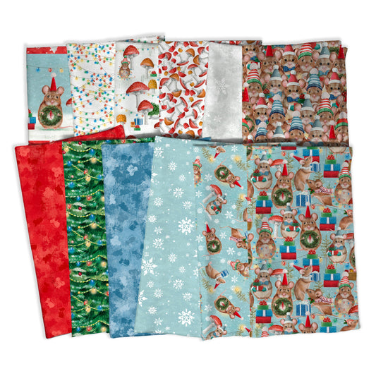 Preorder July 2027: Mice and Merry FY Bundle of 11 Prints Plus One 45" Panel