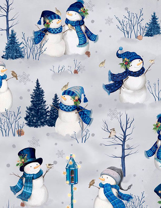 Preorder June 2026: Let It Snow-Man Scenic Snowmen Gray 27754-914 by Danielle Leone