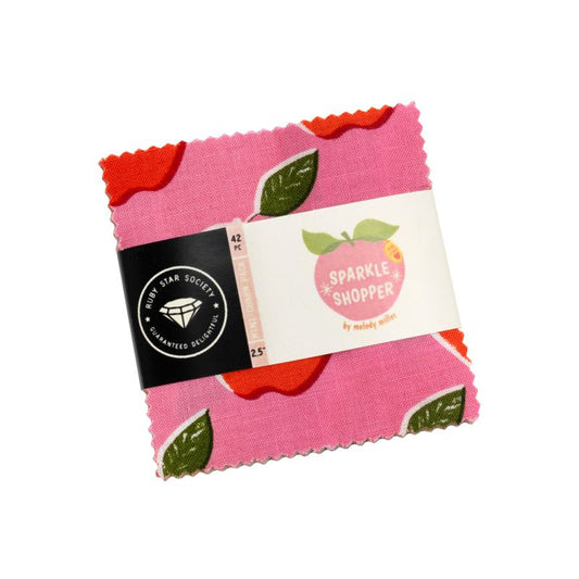 Preorder March 2027: Sparkle Shopper 2.5" x 2.5" Mini Charm Pack RS0125MC by Melody Miller of RSS