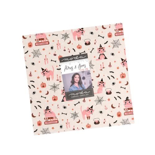 Preorder May 2026: Purrs and Boos 2.5" Mini Charm Precut Bundle of 42 Pieces 39060MC by Elena Amo