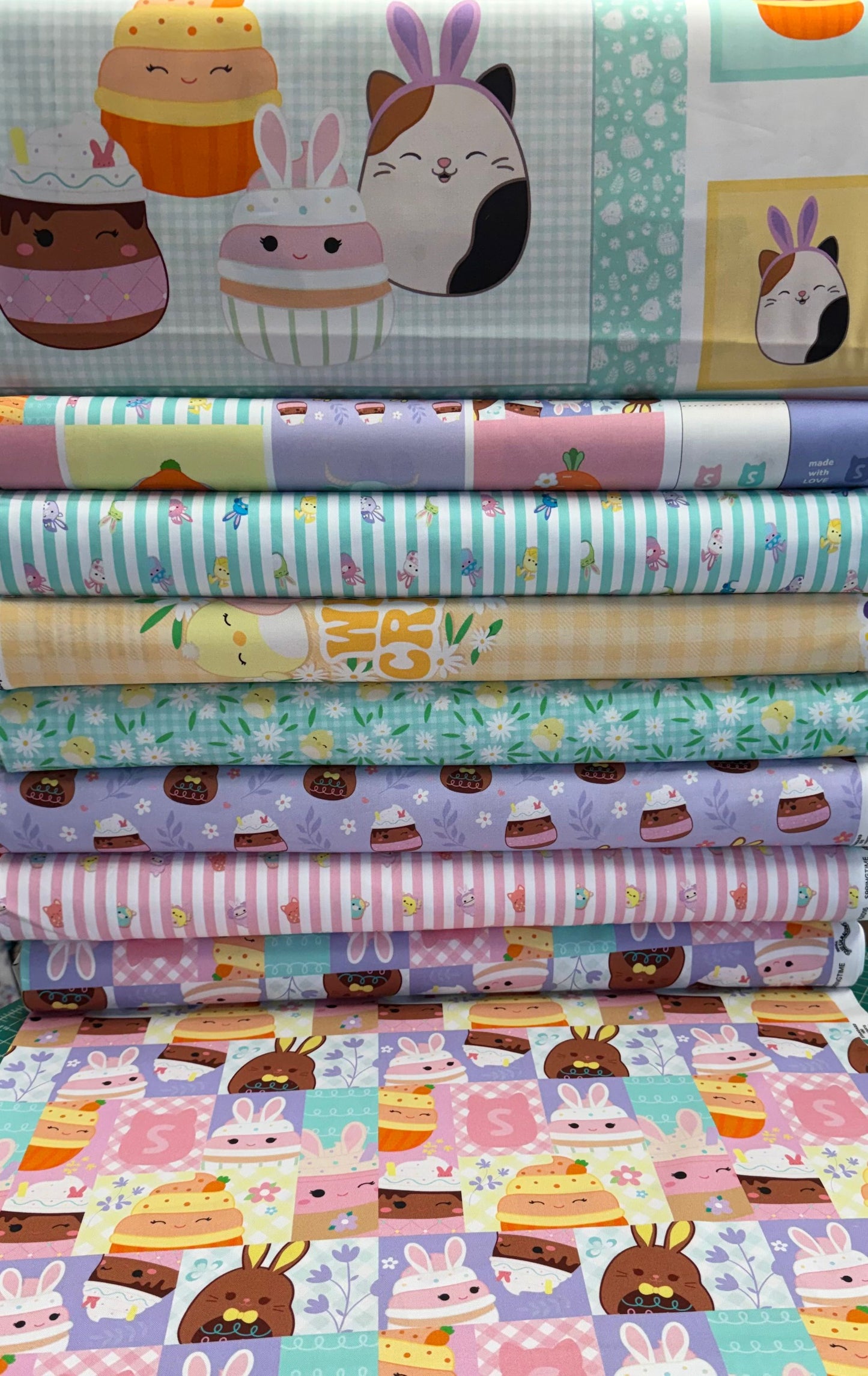 Licensed Squishmallows Springtime Panel 25 inches SQ1021-10 Cotton Woven Fabric