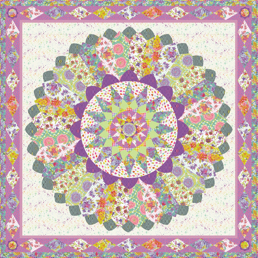 Untamed by Tula Pink Quilt Kits No Shrinking Violet Quilt Kit, includes pattern and USA Shipping in Price.