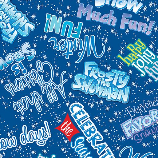 Preorder April 2027: Frosty the Snowman Frosty Fun Words Royal Blue 15447-55