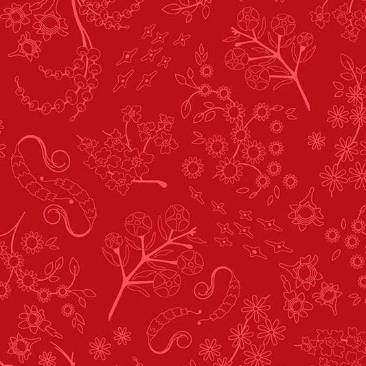 Preorder September 2026: Color Camp Sun Nestled Dark Ruby 10427-R by Alison Glass