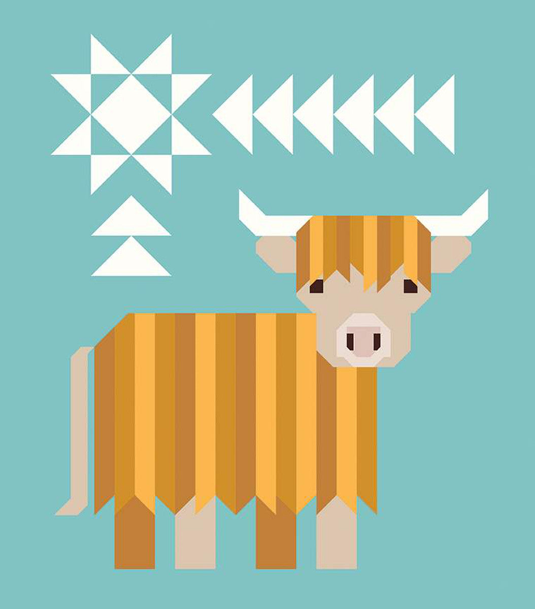 Quilt Pattern Cattle Call a Highland Coo Quilt Pattern AEQCCC0921 Pattern