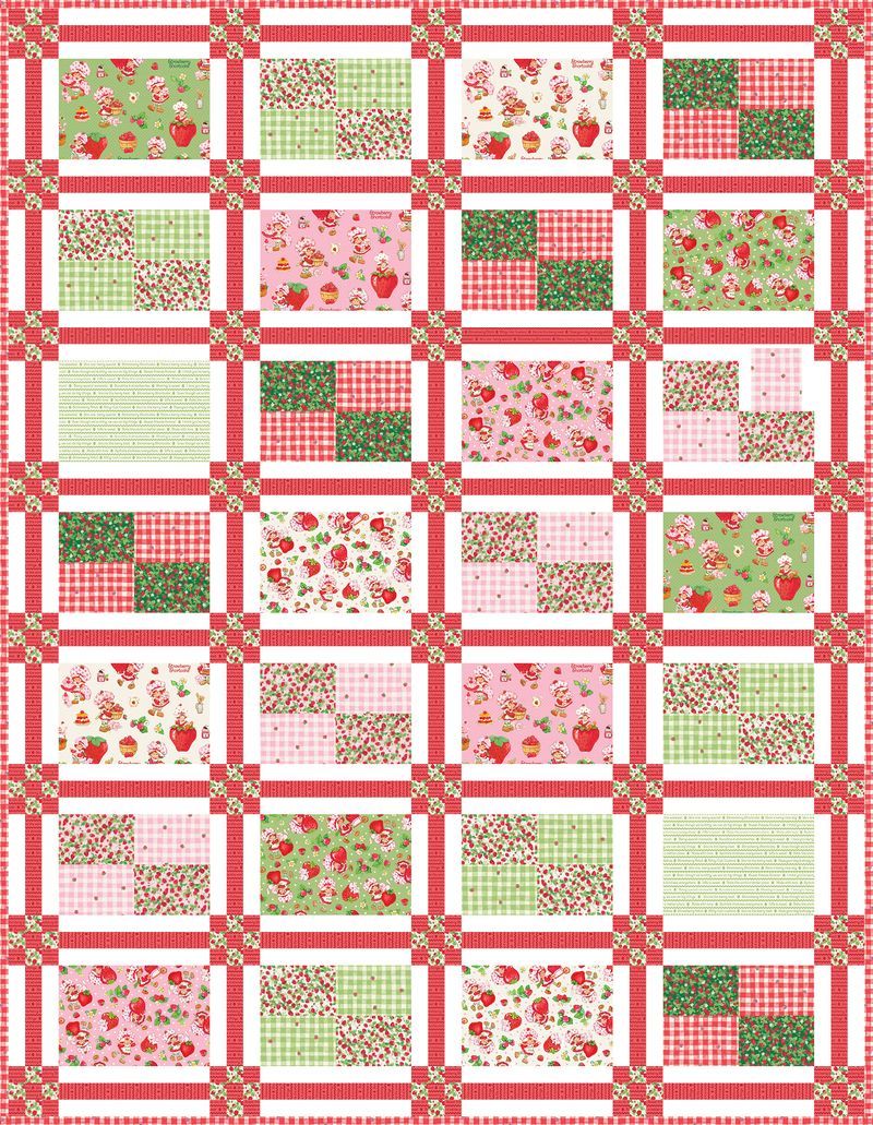 Preorder November 2026: The World of Strawberry Shortcake Spring Fling Quilt Kit