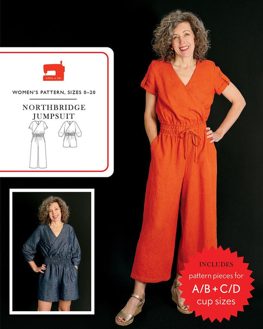 Liesl + Co Northbridge Jumpsuit Pattern P318-Northbridge