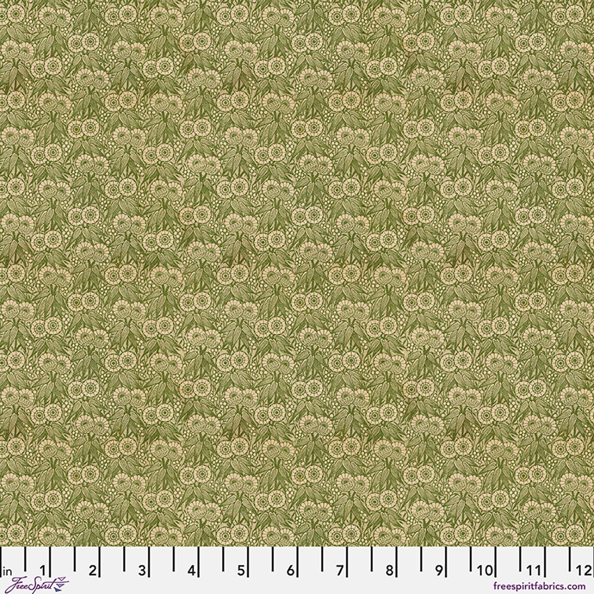 Preorder April 2026: Palette Canvas Cloth Green Tiny Print Canvas CCTH026.GREEN by Tim Holtz