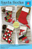 Santa Socks Pattern PQD-238 by Kristine Poor