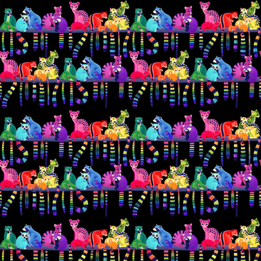 Love in the Wild Ringtail Love Black PWKT039 by Katy Tanis