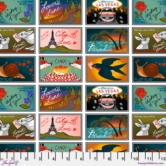 Love Letters Post Cards Multi PWRH133.MULTI by Club Hauer