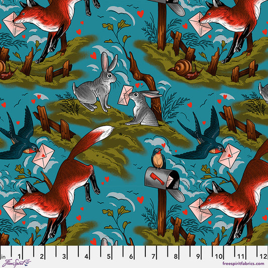 Love Letters Mail Toile Multi PWRH139.MULTI by Club Hauer