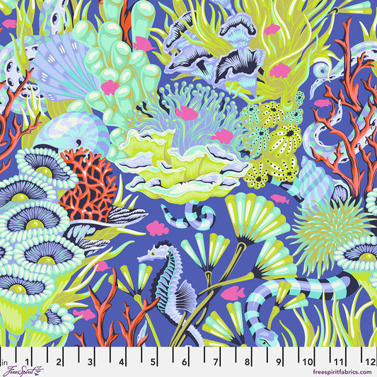 Preorder May 2026: Floral Reef Reef What You Sew Marine PWTP264 by Tula Pink