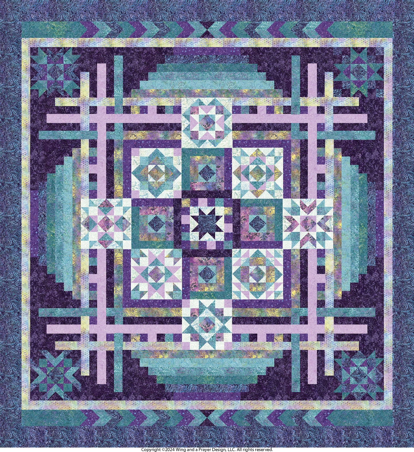 October 2024 MONTH 3 Paradise Block of the Month by Wing and a Prayer