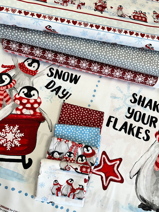 Penguin Party by Pam Vale 36" Panel Penguin Party    49240408P.01 Cotton Woven Panel