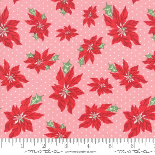 Sweet Christmas by Urban Chiks Poinsettia Buttermint    31151.13 Cotton Woven Fabric