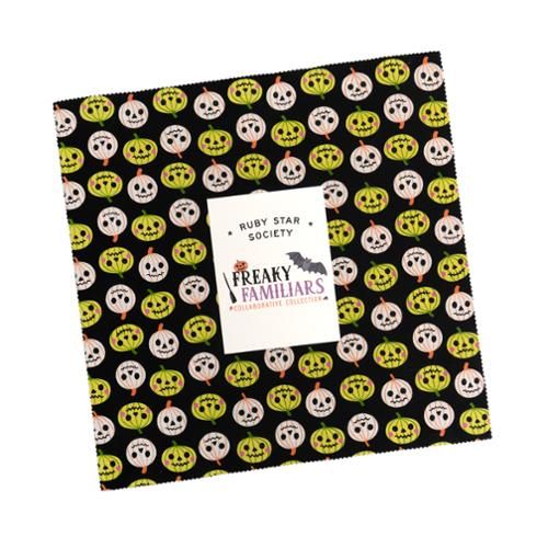 Preorder June 2026: Freaky Familiars Layer Cake of 42 Piece Assortment 0f Fabrics RS5190LC by RSS