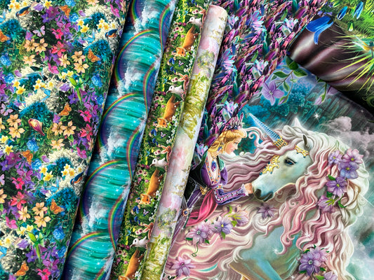 Princess Dreams by Image World Purple 21532-PUR Cotton Woven Fabric