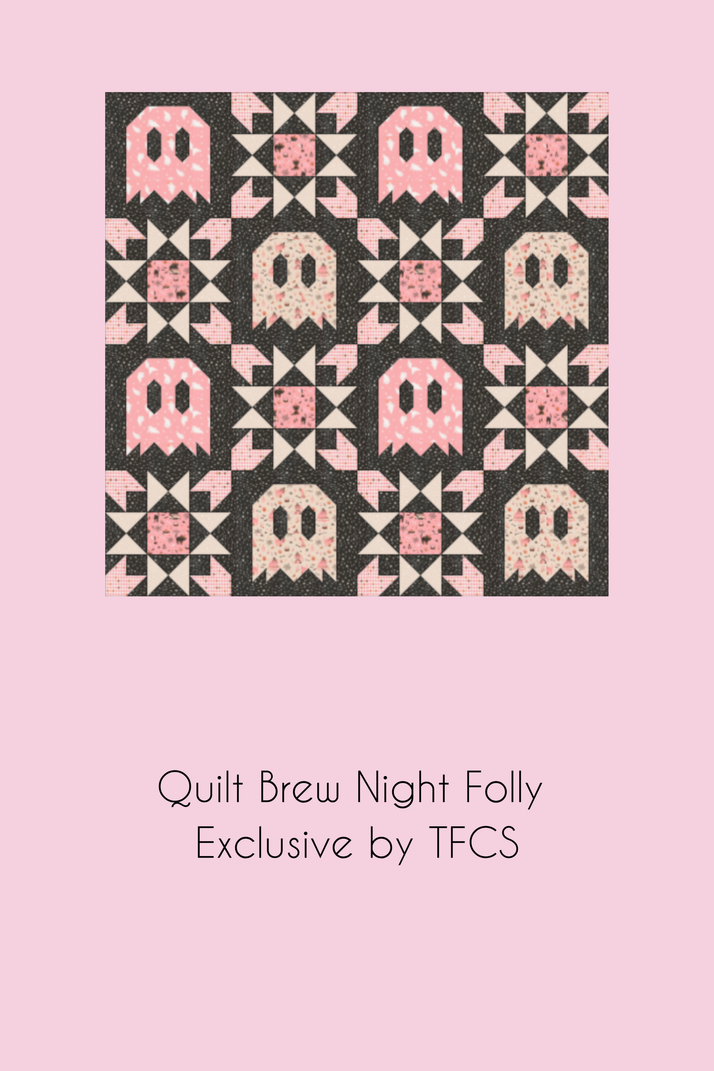 Preorder End of July 2026: Quilt Brew Night Folly featuring Purrs and Boos Exclusive Quilt Kit