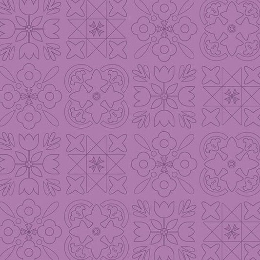 Preorder September 2026: Color Camp Bloom Glass Bandana Muted Amethyst 10428-P by Alison Glass