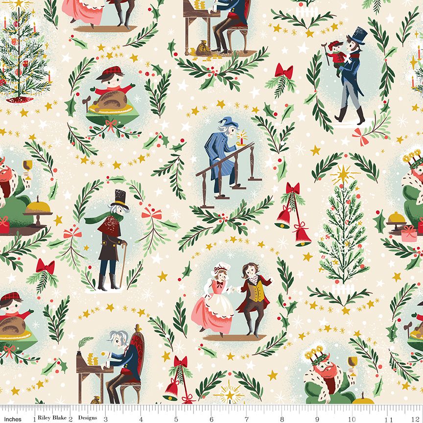 Preorder May 2027: Carol Keep Christmas Well Ivory Sparkle SC19050-SPARKLE by Jill Howarth
