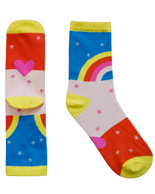 Rainbow Socks by Melody Miller of Ruby Star Society RSSocks56