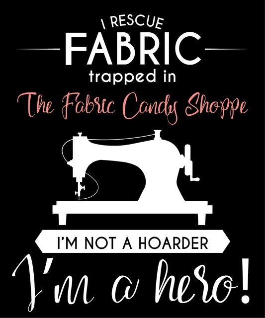 I Rescue Fabric trapped in The Fabric Candy Shoppe Sticker