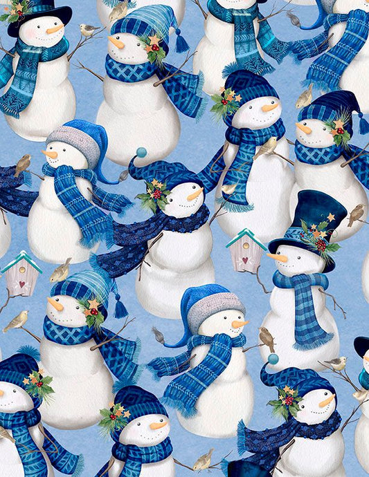 Preorder June 2026: Let It Snow-Man Packed Snowman Light Blue 27753-440 by Danielle Leone