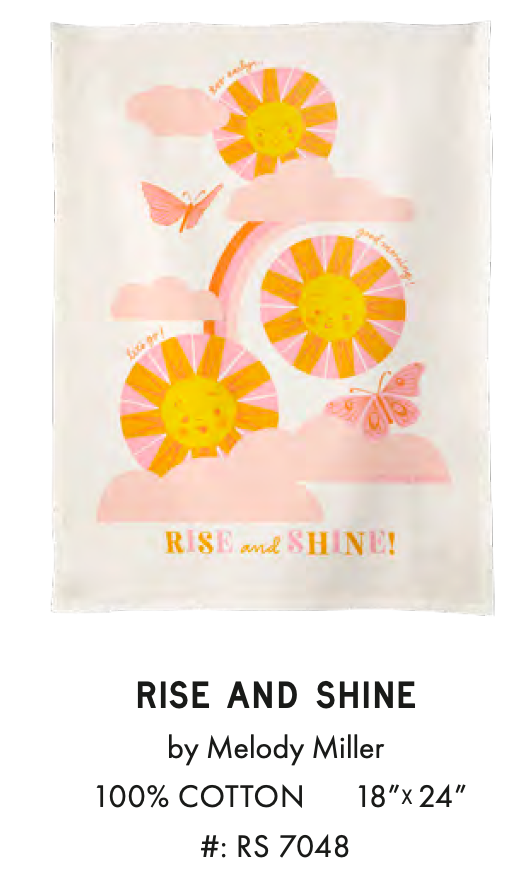 Ruby Star Society Rise and Shine by Melody Miller Tea Towel   RS7048