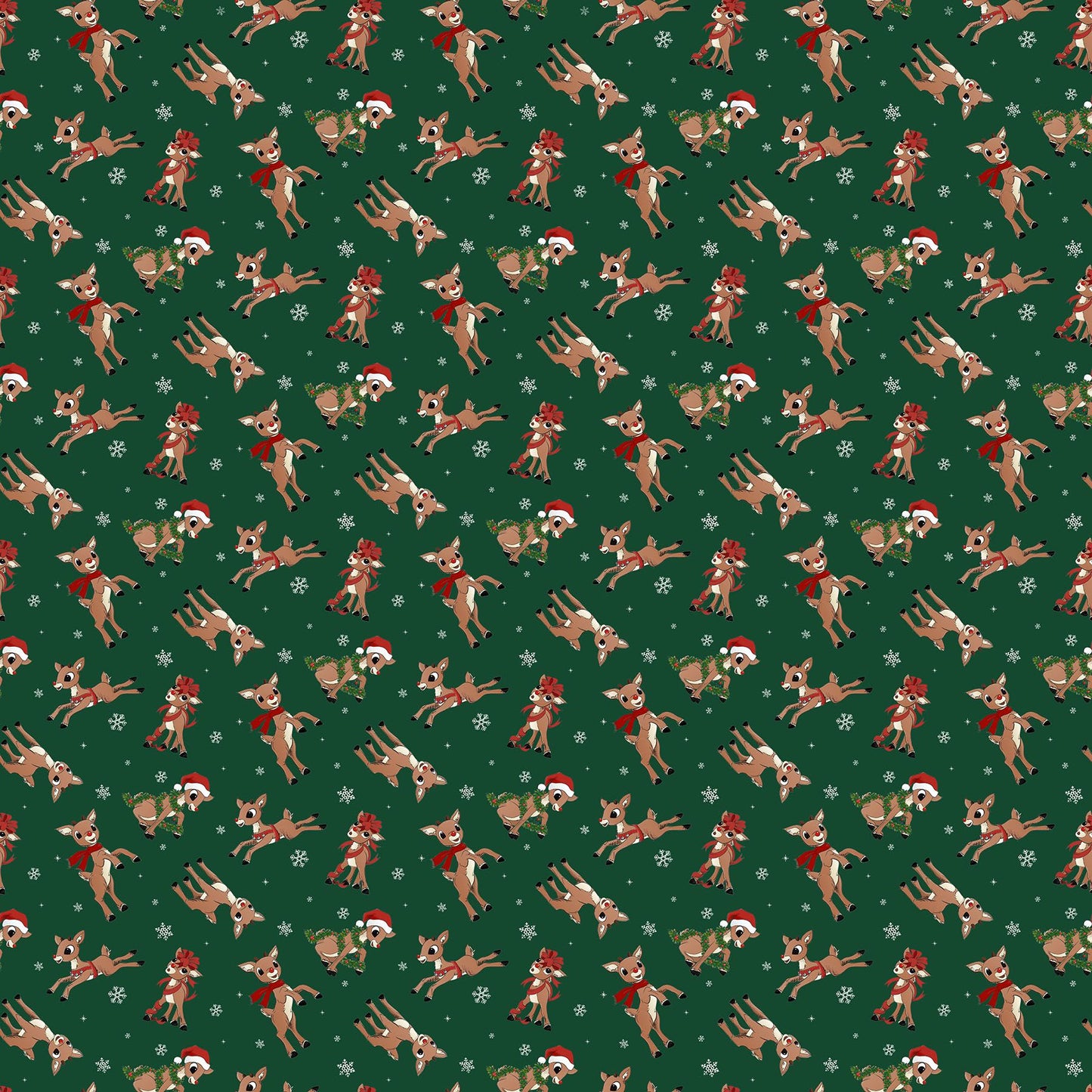 PREORDER ITEM-EXPECTED JUNE 2026: Rudolph the Red Nosed Reindeer RD1001-78 Northcott Cotton Woven