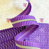 Wide Purple Stripe Zipper Tape with Nickel Teeth SASSZIP-PURP