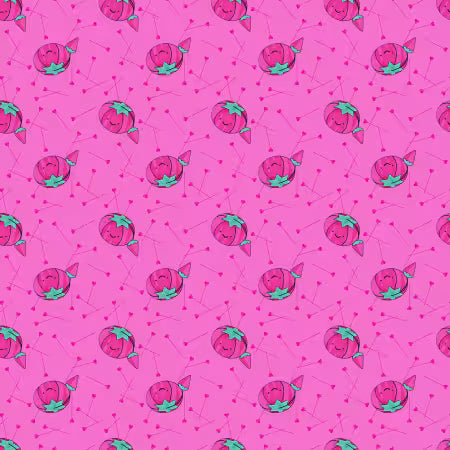 PREORDER ITEM – EXPECTED MARCH 2026: Quilty Helpurrs by Pammie Jane Peony Kingpin Peony ST-DPJ3355-PEONY Cotton Woven Fabric