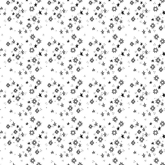 PREORDER ITEM - EXPECTED MARCH 2026: Quilty Helpurrs by Pammie Jane Quilstellation White STELLA-DPJ3102-WHITE Cotton Woven Fabric