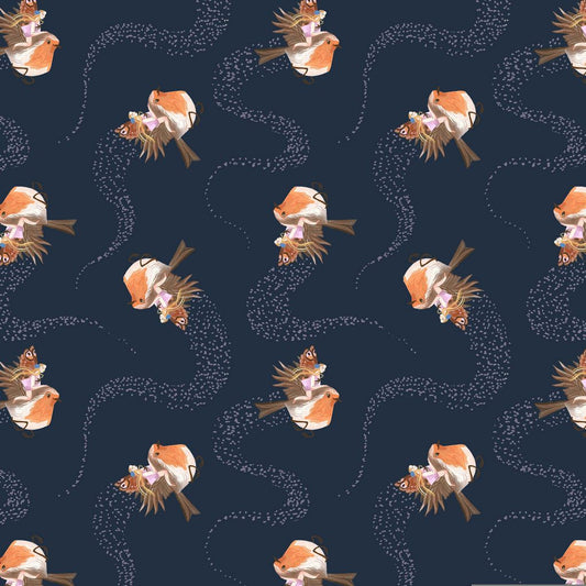 PREORDER ITEM - EXPECTED MARCH 2026: Fairy Solstice by Rae Ritchie Iris Robin STELLA-DRR3361-IRIS Cotton Woven Fabric