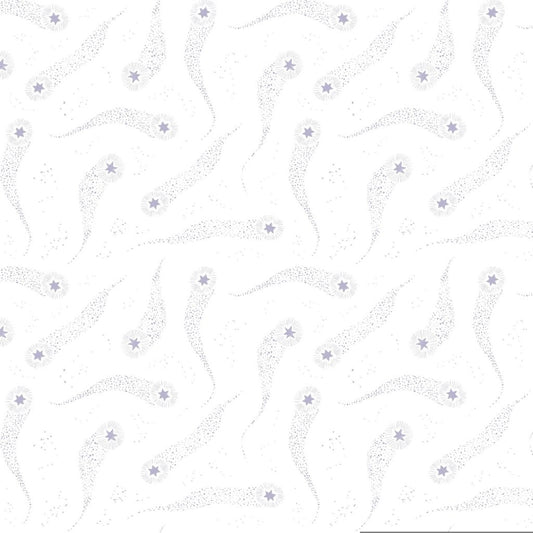 PREORDER ITEM - EXPECTED MARCH 2026: Fairy Solstice by Rae Ritchie White Comets STELLA-DRR3363-WHITE Cotton Woven Fabric