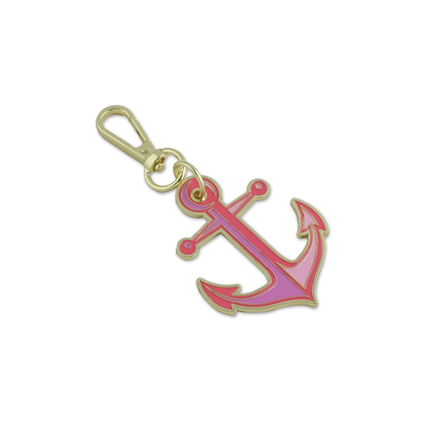 Preorder May 2026: Tula Pink Floral Reef Sallie Tomato: Anchors Aweigh Coralline Bag Charm STS346