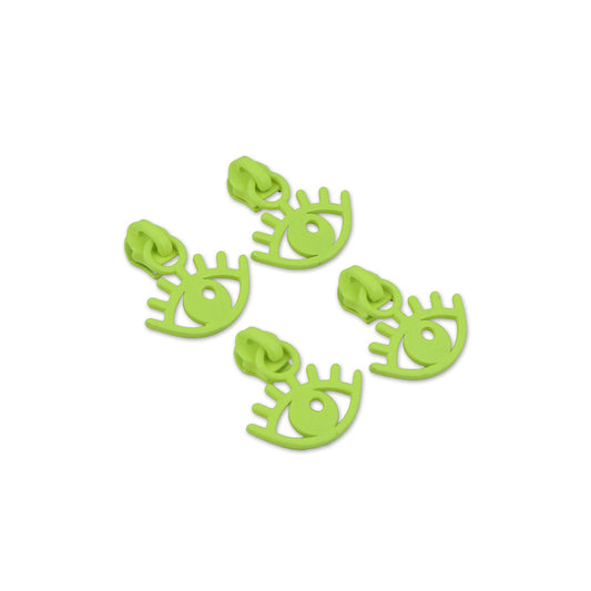 Preorder November 2026: Tula Pink Legendary Sallie Tomato: Four Neon Yellow #5 Visionary Zipper Pulls STS356NY