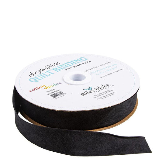 Single Fold Quilt Binding Shade Black STSFB-48829