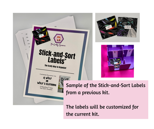 Preorder May 2026: Stick-and-Sort Labels for The Princess & the Reef MosaiQuilt by The Crafty Nuisance (TFCS Exclusive)